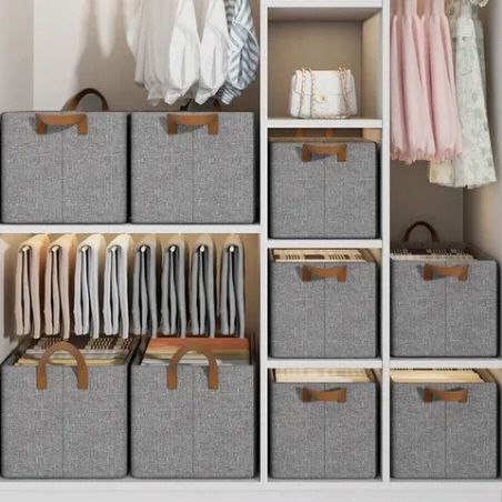 Panier de rangement en tissu – 1 acheté=1 offert !