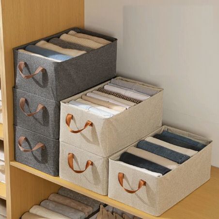 Panier de rangement en tissu – 1 acheté=1 offert !